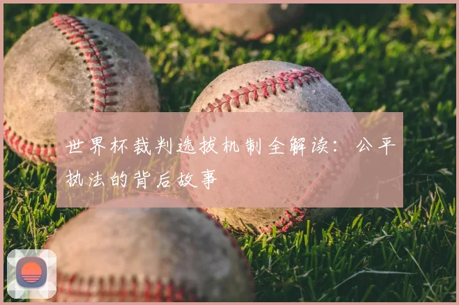 世界杯裁判选拔机制全解读：公平执法的背后故事